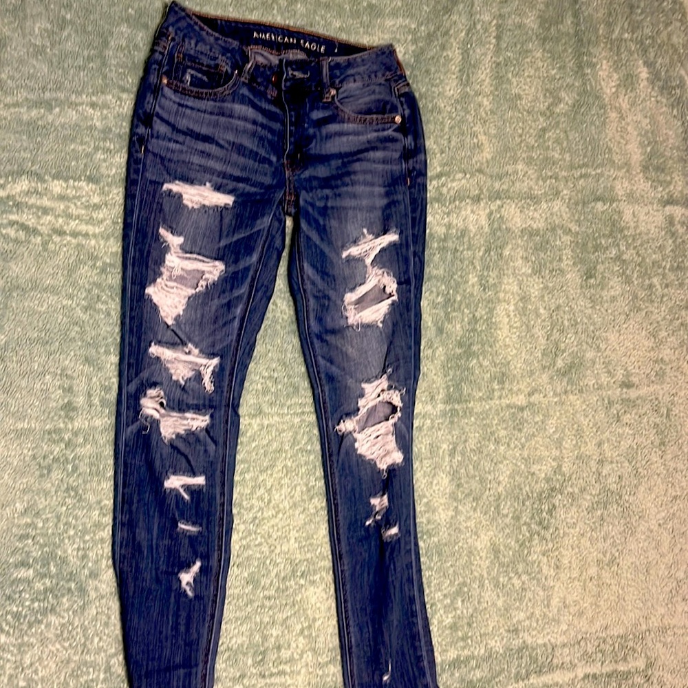 American Eagle Distressed Skinny Jeans